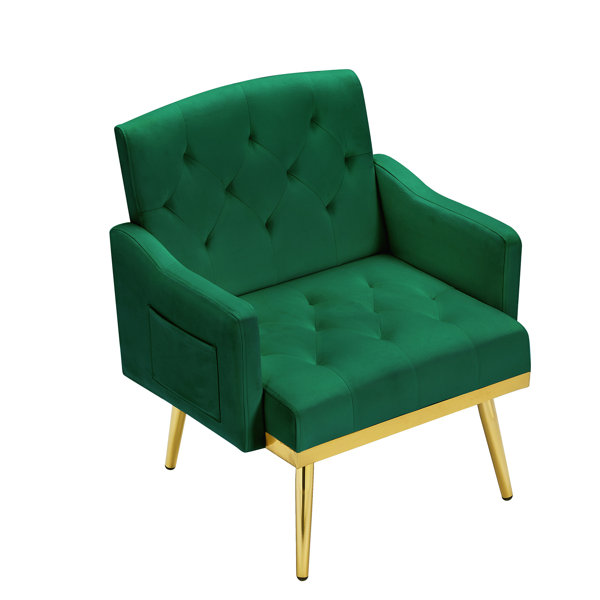 WDDH 28.74" W Velvet Swivel Armchair Wayfair